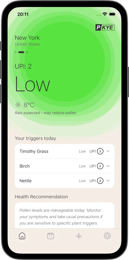 Home screen